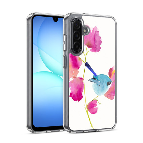 Mai Autumn Floral Blooms Blue Bird Soft Gel Case for Samsung Galaxy A17 4G / 5G
