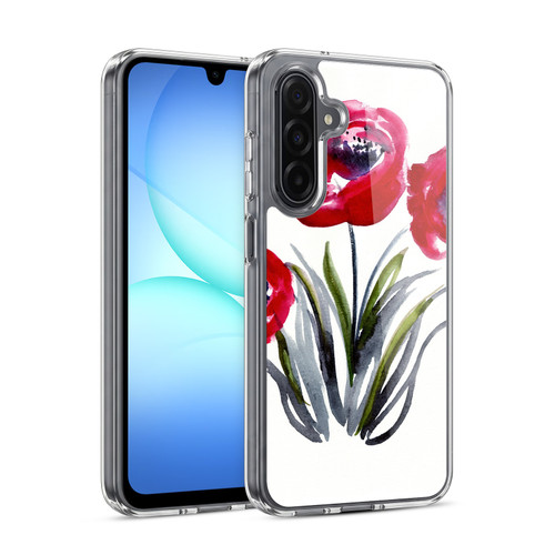 Mai Autumn Floral Blooms Red Flowers Soft Gel Case for Samsung Galaxy A17 4G / 5G