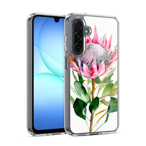 Mai Autumn Floral Blooms Protea Soft Gel Case for Samsung Galaxy A17 4G / 5G
