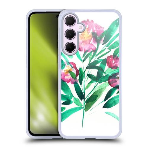 Mai Autumn Floral Blooms Peonies Soft Gel Case for Samsung Galaxy A35 5G