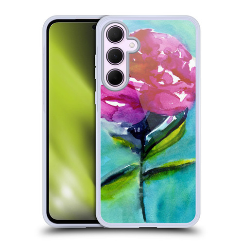 Mai Autumn Floral Blooms Peony 2 Soft Gel Case for Samsung Galaxy A35 5G