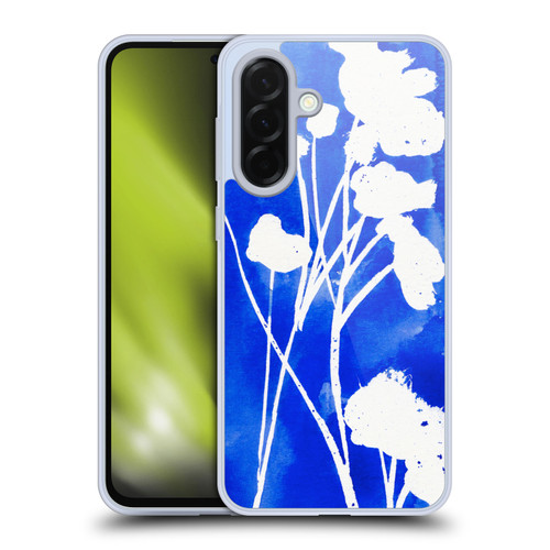Mai Autumn Floral Blooms Cyanotype Watercolour Soft Gel Case for Samsung Galaxy A36 5G