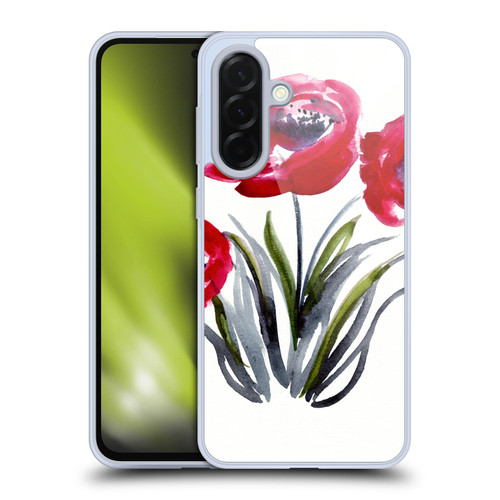 Mai Autumn Floral Blooms Red Flowers Soft Gel Case for Samsung Galaxy A36 5G