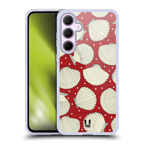 Head Case Designs Marine Patterns 1 Sea Shells Soft Gel Case for Samsung Galaxy A35 5G