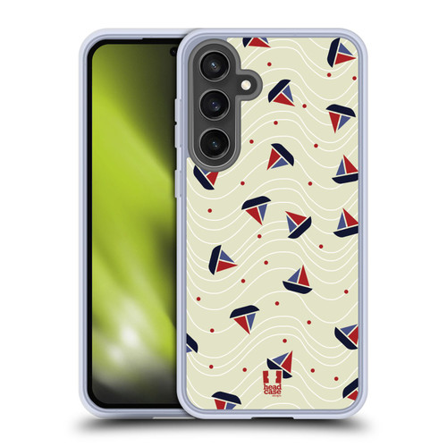 Head Case Designs Marine Patterns 1 Boat Soft Gel Case for Samsung Galaxy S24 FE & MagSafe
