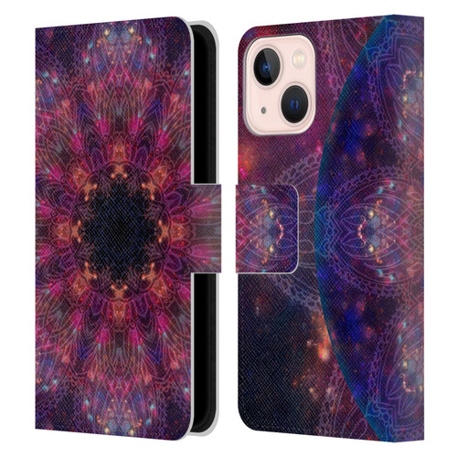 Aimee Stewart Mandala Galactic 2 Leather Book Wallet Case Cover For Apple iPhone 13 Mini