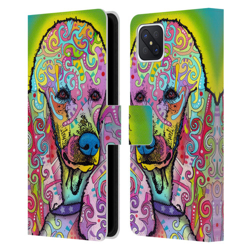 Dean Russo Dogs 3 Poodle Leather Book Wallet Case Cover For OPPO Reno4 Z 5G