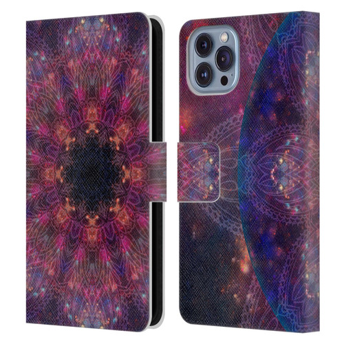 Aimee Stewart Mandala Galactic 2 Leather Book Wallet Case Cover For Apple iPhone 14