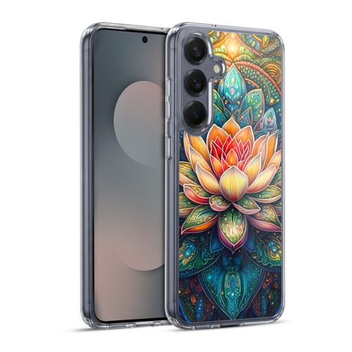 Mark Ashkenazi Multicolor Florals Lotus Soft Gel Case for Samsung Galaxy S25+ & MagSafe