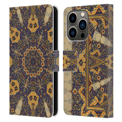 Aimee Stewart Mandala Ancient Script Leather Book Wallet Case Cover For Apple iPhone 14 Pro