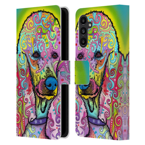 Dean Russo Dogs 3 Poodle Leather Book Wallet Case Cover For Samsung Galaxy A13 5G (2021)