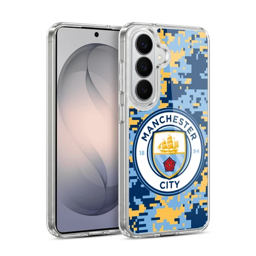 Manchester City Man City FC Digital Camouflage Brick Club Soft Gel Case for Samsung Galaxy S26 Plus