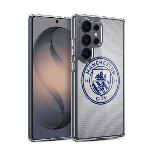 Manchester City Man City FC Badge Pixels Tile Obsidian Mono Soft Gel Case for Samsung Galaxy S26 Ultra