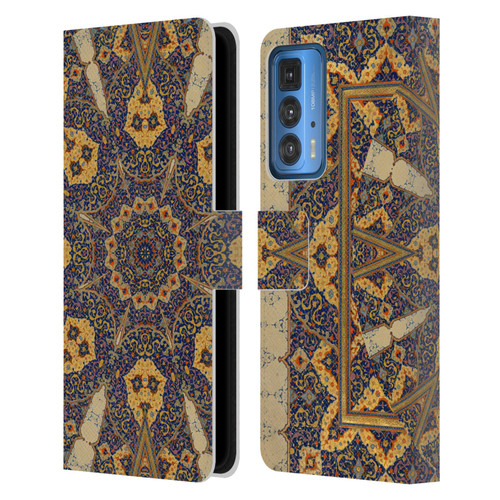 Aimee Stewart Mandala Ancient Script Leather Book Wallet Case Cover For Motorola Edge 20 Pro