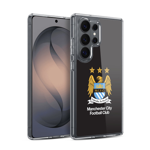 Manchester City Man City FC Crest Full Colour on Black Soft Gel Case for Samsung Galaxy S26 Ultra