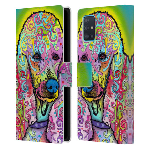 Dean Russo Dogs 3 Poodle Leather Book Wallet Case Cover For Samsung Galaxy A51 (2019)
