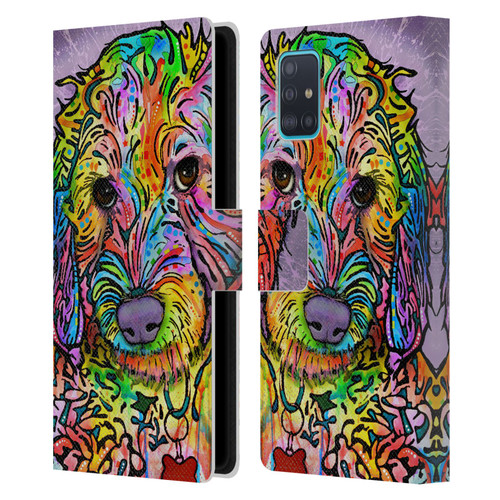 Dean Russo Dogs 3 Sweet Poodle Leather Book Wallet Case Cover For Samsung Galaxy A51 (2019)