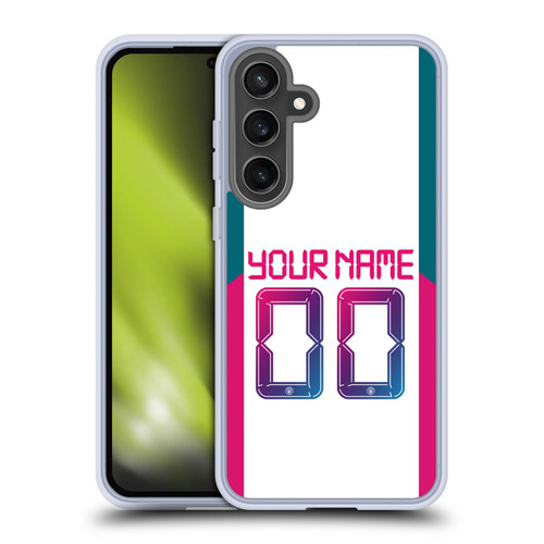 Custom Customised Personalised Manchester City Man City FC 2021/22 Badge Kit Away Soft Gel Case for Samsung Galaxy S24 FE