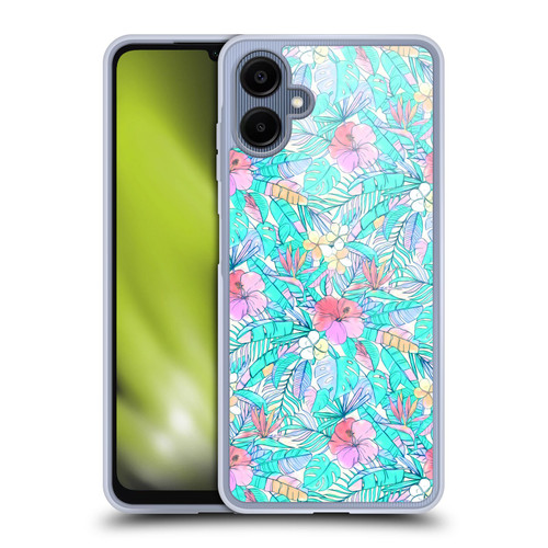 Micklyn Le Feuvre Florals Pretty Pastel Hawaiian Soft Gel Case for Samsung Galaxy A06 4G / 5G
