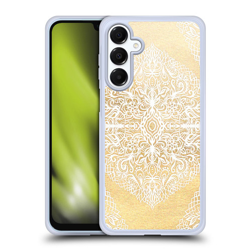 Micklyn Le Feuvre Floral Patterns White Gouache Soft Gel Case for Samsung Galaxy A16 5G & MagSafe