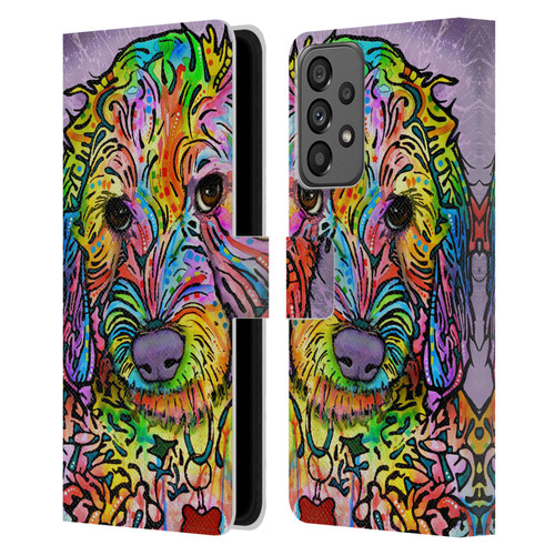 Dean Russo Dogs 3 Sweet Poodle Leather Book Wallet Case Cover For Samsung Galaxy A73 5G (2022)