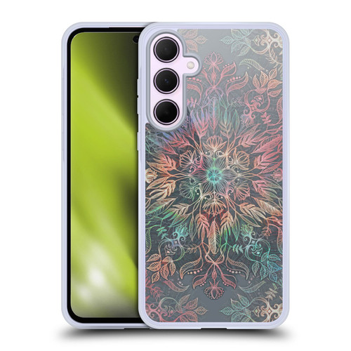 Micklyn Le Feuvre Floral Patterns Winter Sunset Mandala Soft Gel Case for Samsung Galaxy A35 5G