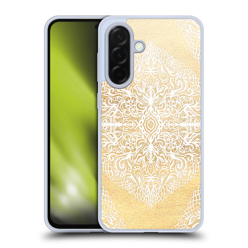 Micklyn Le Feuvre Floral Patterns White Gouache Soft Gel Case for Samsung Galaxy A36 5G