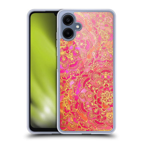 Micklyn Le Feuvre Mandala Hot Pink Gold and Orange Soft Gel Case for Samsung Galaxy A06 4G / 5G
