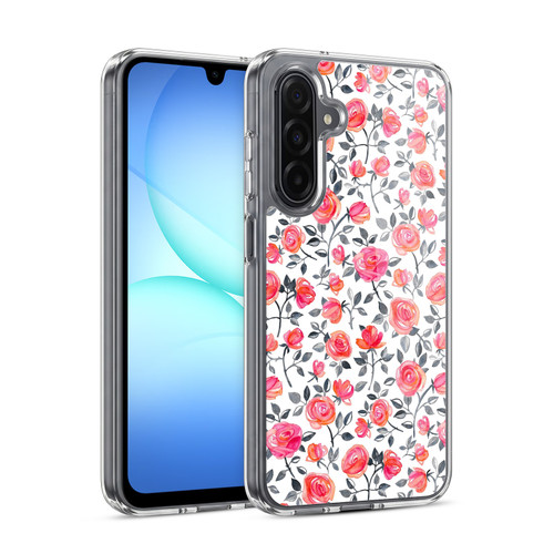 Micklyn Le Feuvre Florals Roses on White Soft Gel Case for Samsung Galaxy A17 4G / 5G