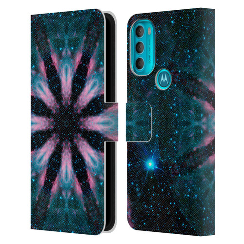 Aimee Stewart Mandala Galactic Leather Book Wallet Case Cover For Motorola Moto G71 5G