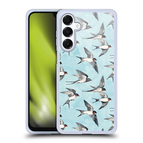 Micklyn Le Feuvre Patterns Swallow Flight Soft Gel Case for Samsung Galaxy A16 5G & MagSafe