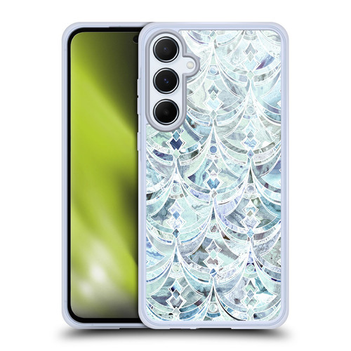 Micklyn Le Feuvre Marble Patterns Ice And Diamonds Art Deco Pattern Soft Gel Case for Samsung Galaxy A55 5G