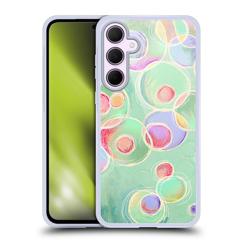 Micklyn Le Feuvre Patterns Iridescent Bubbles Soft Gel Case for Samsung Galaxy A35 5G