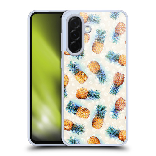 Micklyn Le Feuvre Patterns Pineapples and Crystals Soft Gel Case for Samsung Galaxy A36 5G
