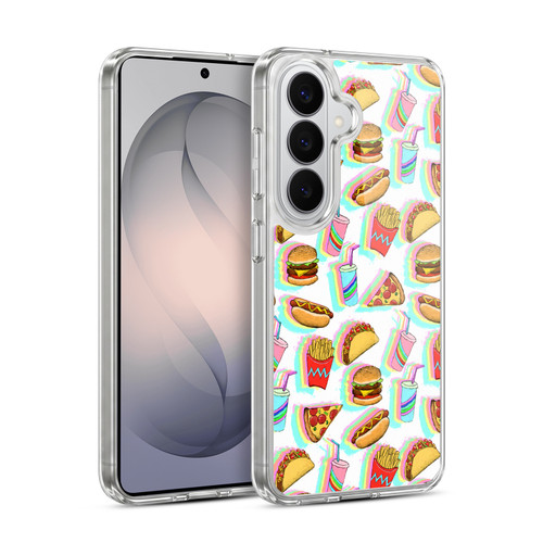 Micklyn Le Feuvre Patterns 2 Rainbow Fast Food Soft Gel Case for Samsung Galaxy S26
