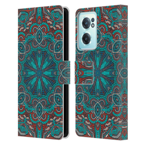 Aimee Stewart Mandala Moroccan Sea Leather Book Wallet Case Cover For OnePlus Nord CE 2 5G