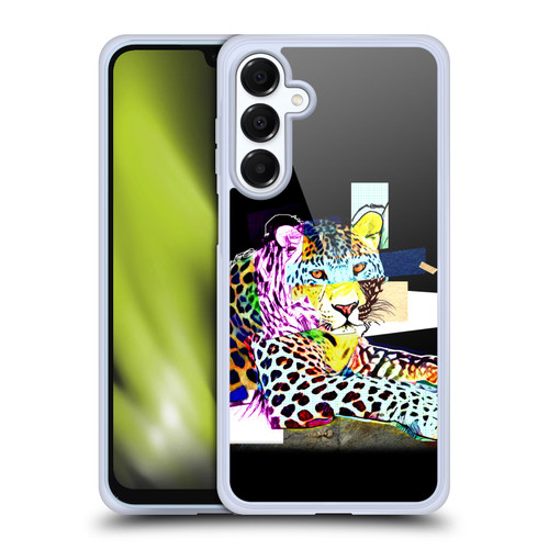 Michel Keck Animal Collage Leopard Soft Gel Case for Samsung Galaxy A16 5G & MagSafe
