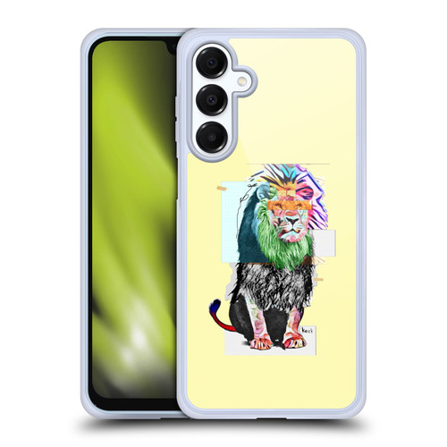 Michel Keck Animal Collage Lion Soft Gel Case for Samsung Galaxy A16 5G & MagSafe