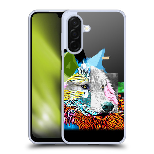 Michel Keck Animal Collage Wolf Soft Gel Case for Samsung Galaxy A26 5G
