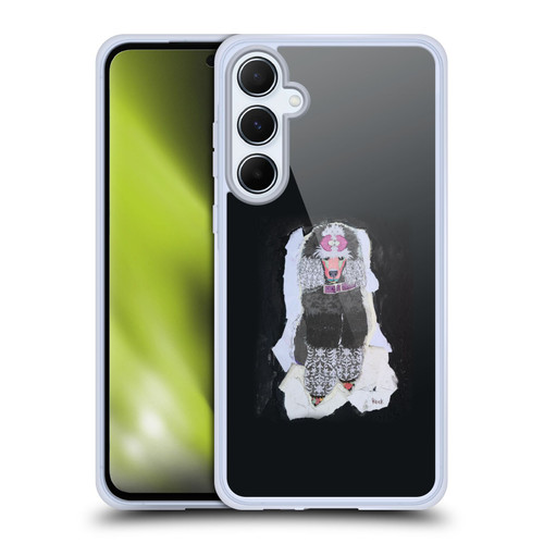 Michel Keck Animal Collage Poodle Soft Gel Case for Samsung Galaxy A55 5G