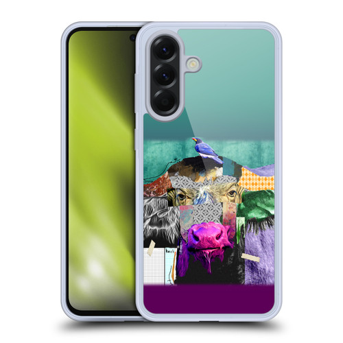 Michel Keck Animal Collage Buffalo Soft Gel Case for Samsung Galaxy A56 5G