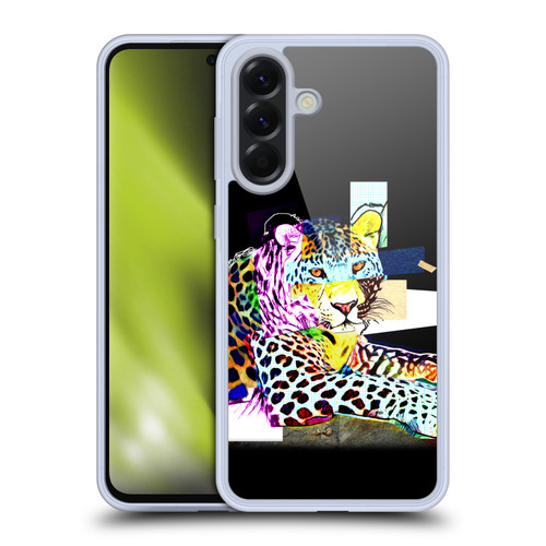 Michel Keck Animal Collage Leopard Soft Gel Case for Samsung Galaxy A56 5G