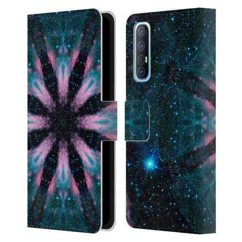 Aimee Stewart Mandala Galactic Leather Book Wallet Case Cover For OPPO Find X2 Neo 5G