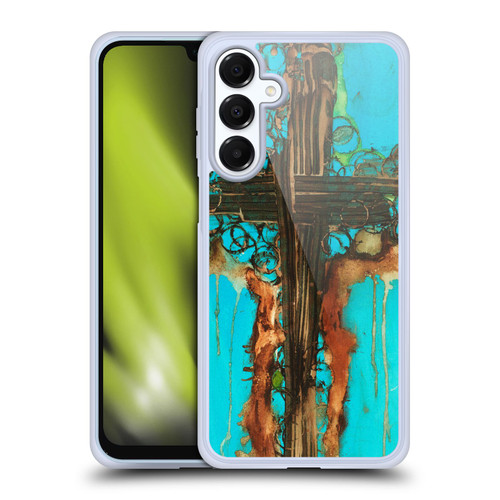 Michel Keck Religious Abstract Cross 2 Soft Gel Case for Samsung Galaxy A16 5G & MagSafe