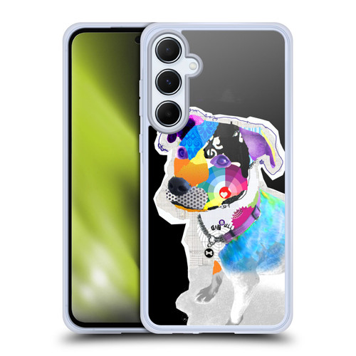 Michel Keck Dogs 2 Pitbull Soft Gel Case for Samsung Galaxy A55 5G