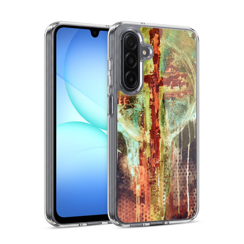 Michel Keck Religious Abstract Cross Soft Gel Case for Samsung Galaxy A17 4G / 5G