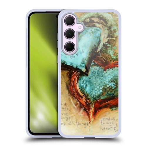Michel Keck Religious Abstract Corinthians 2 Soft Gel Case for Samsung Galaxy A35 5G