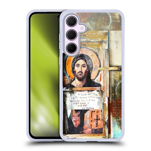 Michel Keck Religious Abstract Psalm Soft Gel Case for Samsung Galaxy A35 5G