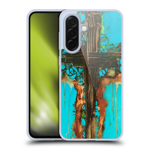 Michel Keck Religious Abstract Cross 2 Soft Gel Case for Samsung Galaxy A36 5G