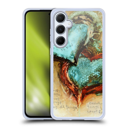 Michel Keck Religious Abstract Corinthians 2 Soft Gel Case for Samsung Galaxy A55 5G